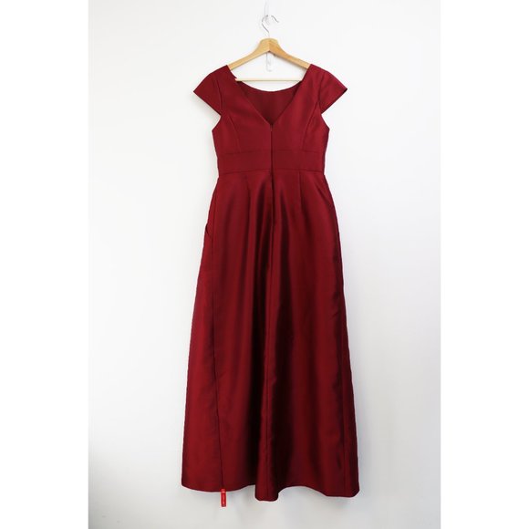 NWT Alfred Sung Cap Sleeve Pleated Skirt Dress 8 - Picture 9 of 9